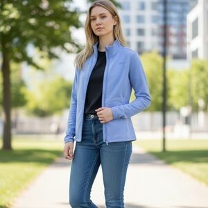 Nike Light Blue Zip-Up Jacket